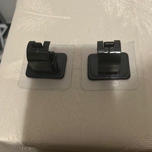 6 soportes de barra de cortina sin taladro autoadhesivos